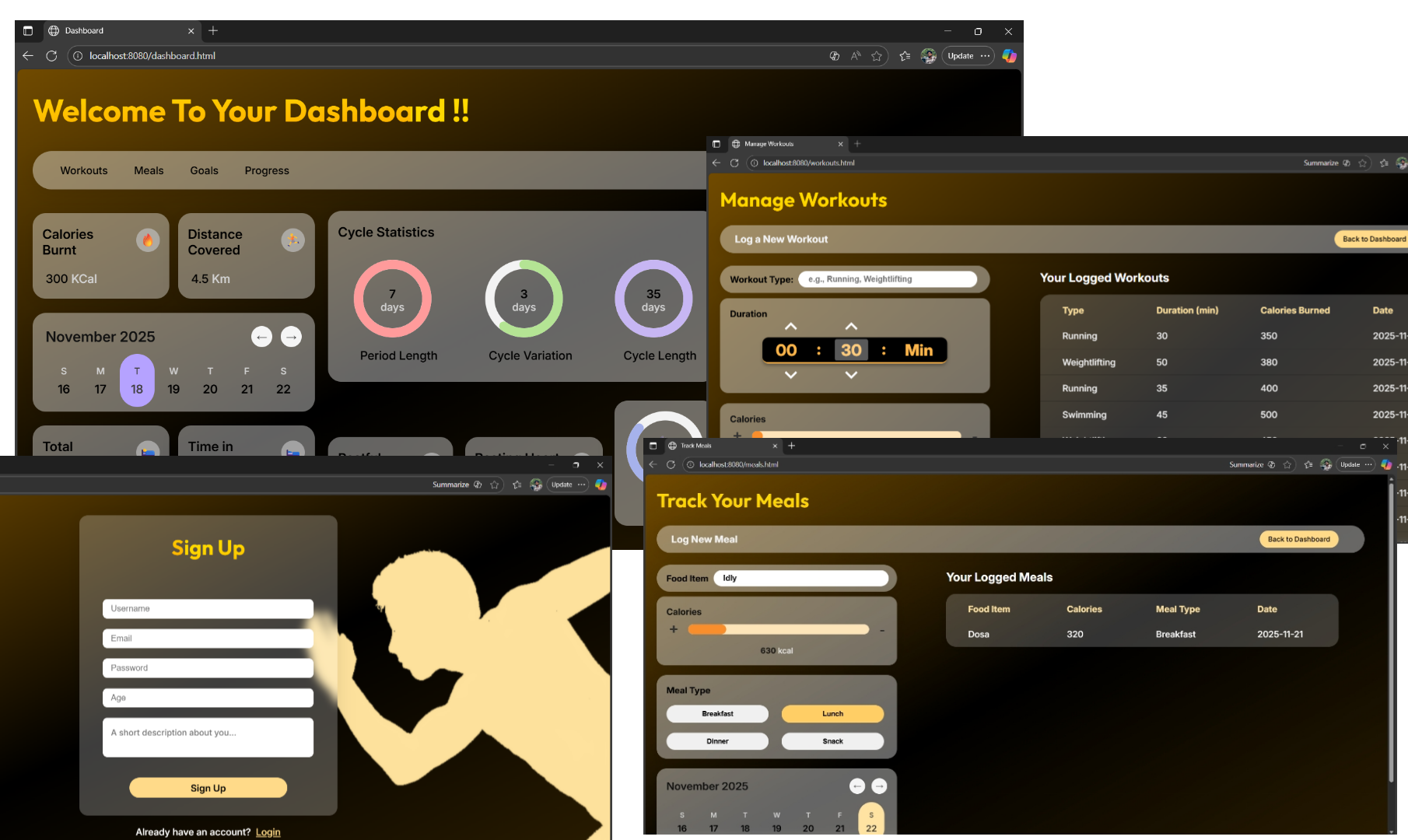 Health Tracker & Management Preview